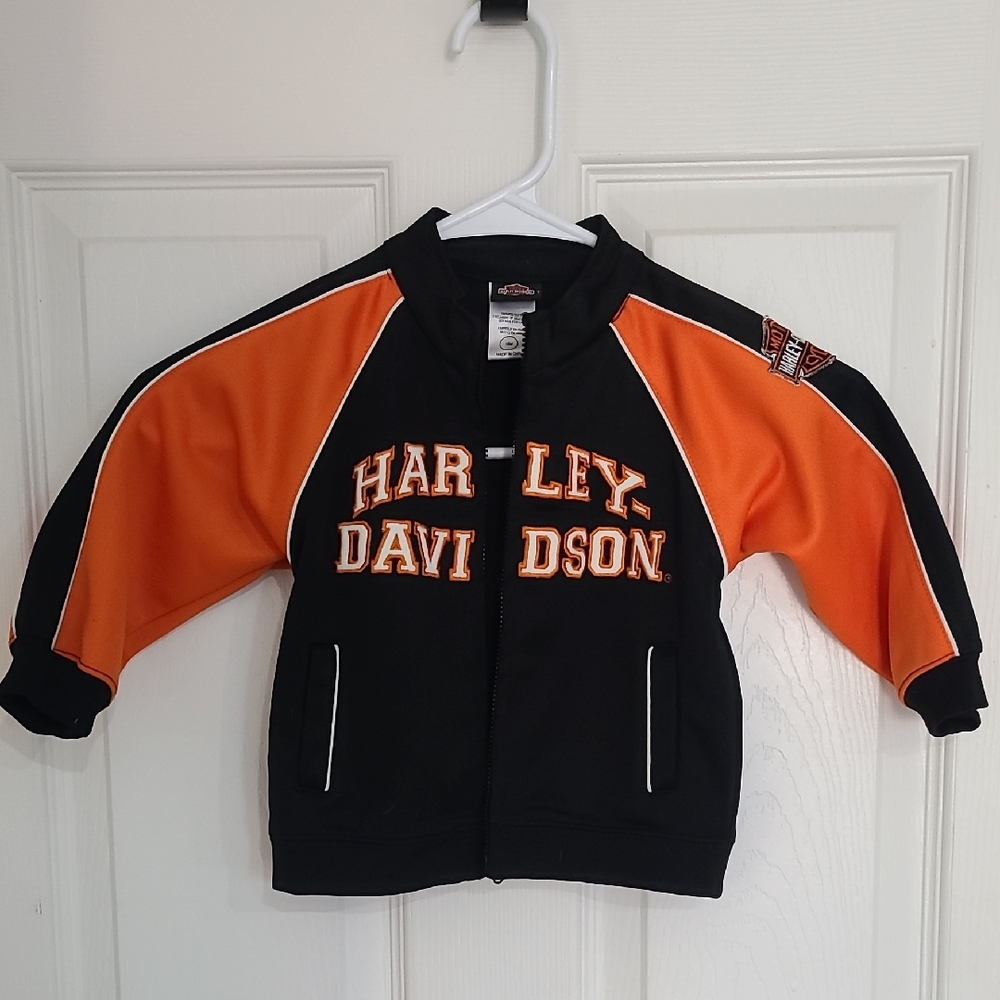 Harley-Davidson Youth Black and Orange Jacket